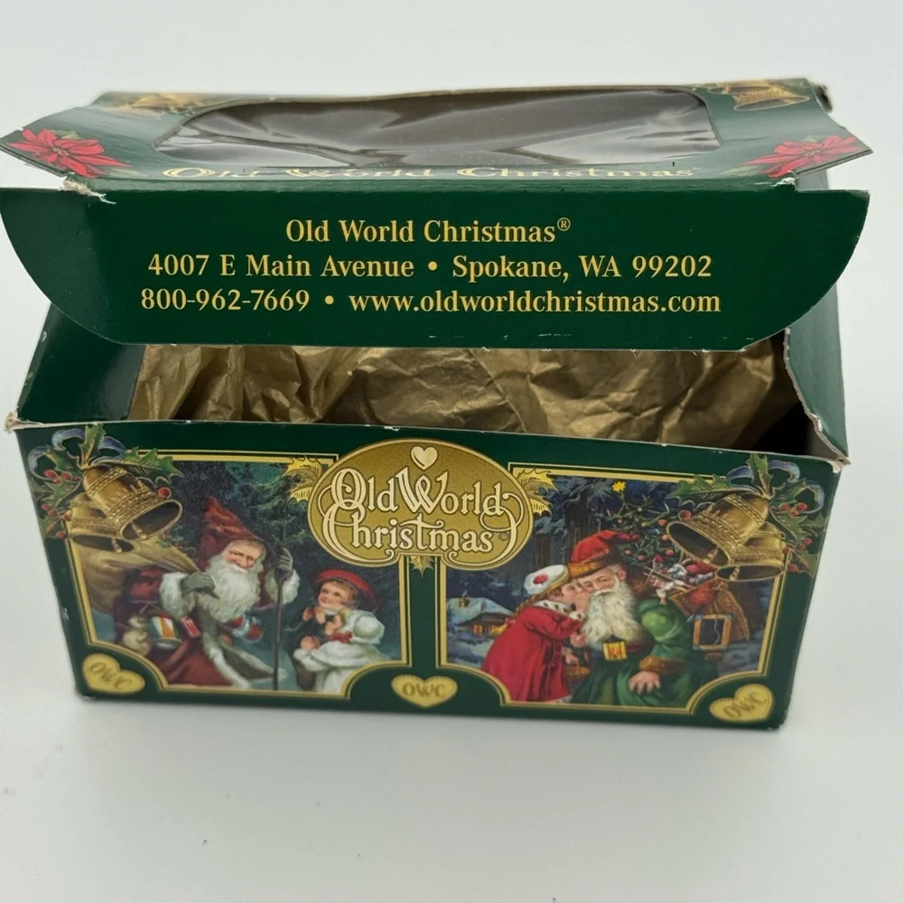 Old World Christmas BLACK LABRADOR Glass Ornament With Box‎ NEW
